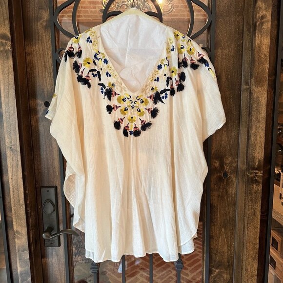 Antik Batik embroidered coverup short caftan  size 36/38 - Picture 1 of 2